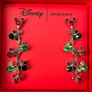 Disney x Bauble Bar Mickey Mouse Christmas Lights Earrings